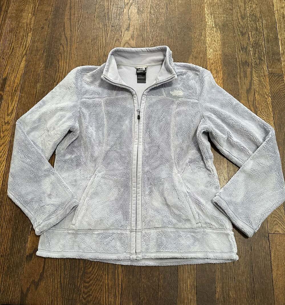 The North Face Women's Osito Fleece Full Zip Jacket Purple Gray Size Large